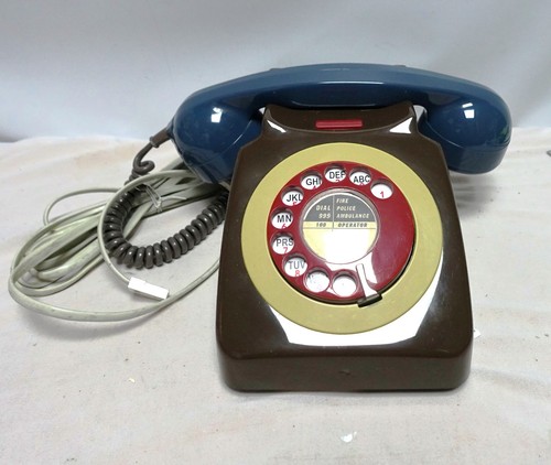 Gpo 8764g dial telephone - gpo, brown