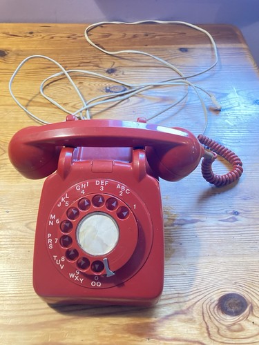 Red gpo telephone - red,