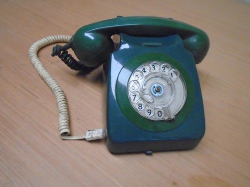 Green gpo telephone - green,