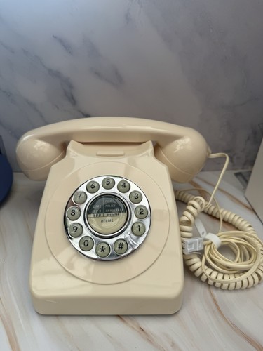 Retro cream rotary style - retro, rotary-style