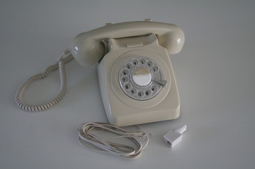 Gpo746 ivory rotary dial - ivory,
