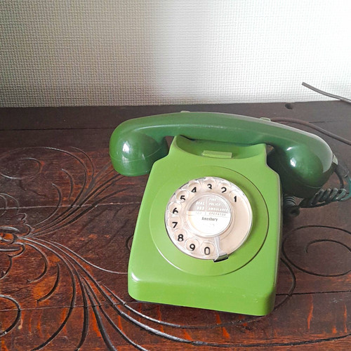 Gpo green rotary dial - green,